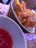 Wong tong relleno de Camarones