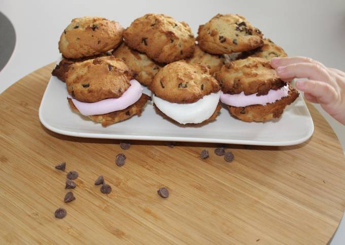 Recette Savoureux Cookies chamallow