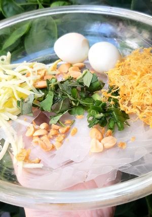 Hình của món Bánh tráng trộn chà bông.