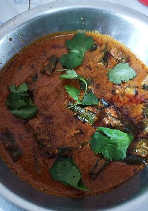 A picture of Bhindi Gravy Wali.