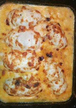 Göngyölt besameles csirke recept fotója