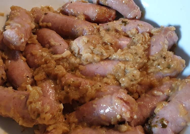Salchichas al vino Thermomix