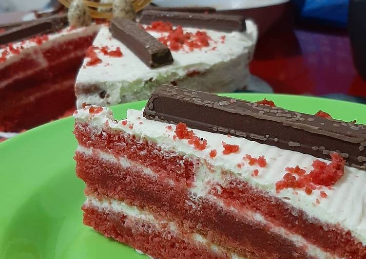 Cara Gampang Menyiapkan Red velvet cake, Lezat