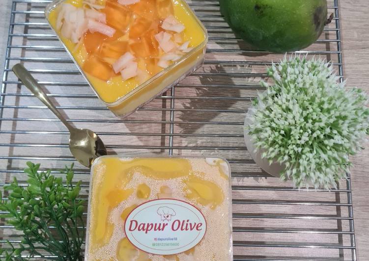 Bagaimana Menyiapkan Mango Dessert Box ala Bu Fatmah Bahalwan yang Lezat