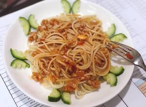 Hình của món Mì Ý sốt bò bằm (Spaghetti).