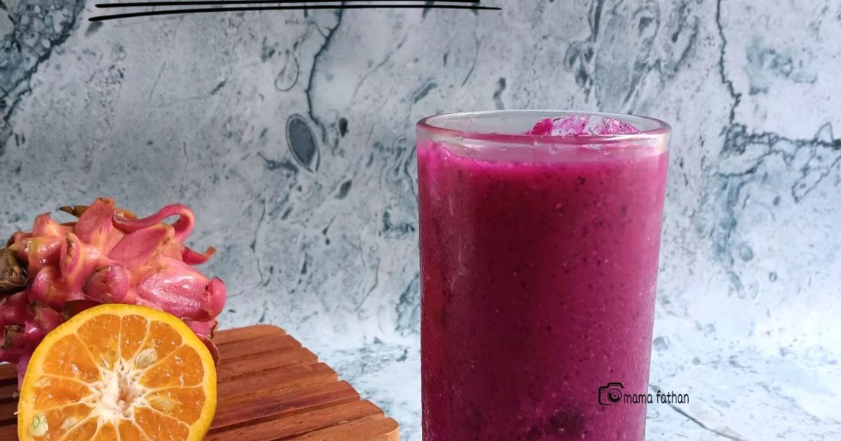 Jus jeruk buah naga