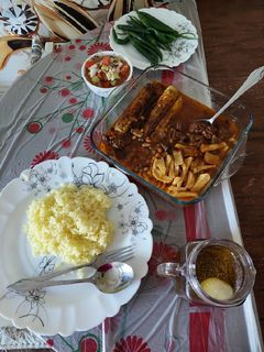عکسی از دستور خورشت بامیه
