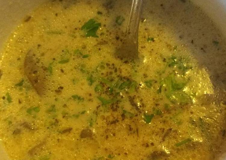 Recipe of Homemade Scain&#39;s Cream of Mushroom and Leek Soup