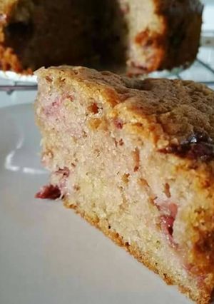 A picture of Strawberry banana bread.