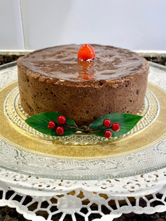 Una foto de Pastel relleno con crema pastelera de chocolate (versión sin gluten de “Bavette- Gastronomía”)