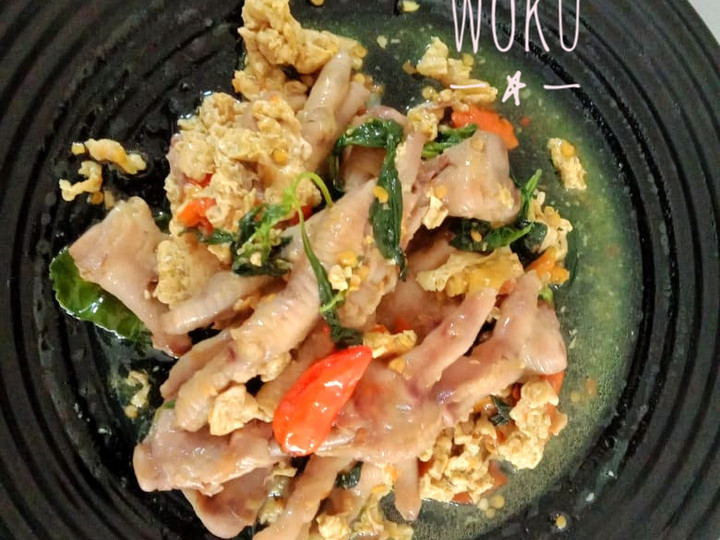 Langkah Mudah untuk Menyiapkan Ceker masak bumbu woku yang Lezat Sekali
