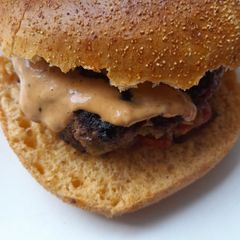 A picture of Leek and blushed tomato quarterpounder.