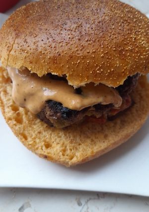 A picture of Leek and blushed tomato quarterpounder.