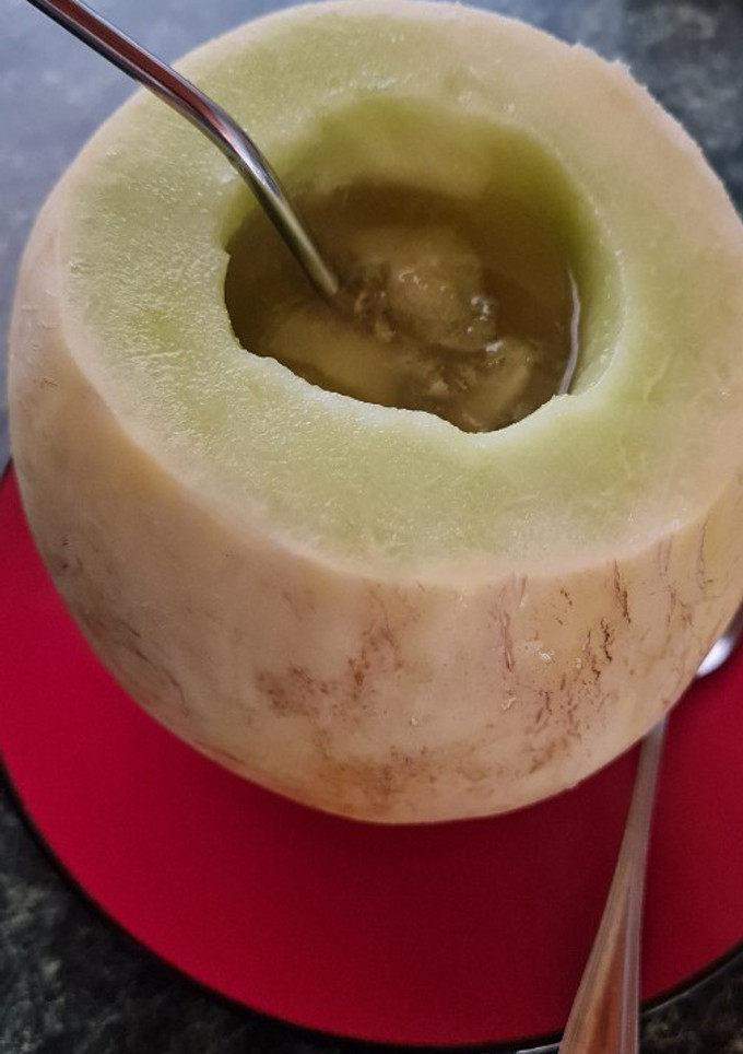 Una foto de Melón con Vino