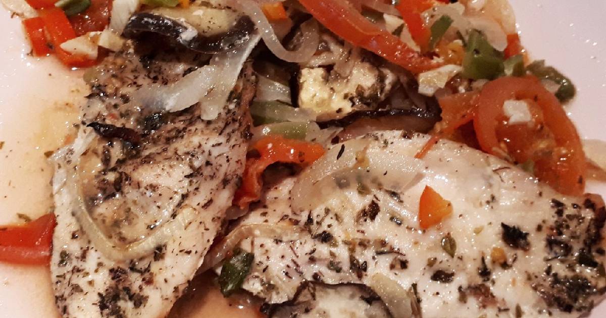 Pollo al horno con calabacín, berenjenas y otras verduras Receta de Pequeña  Nube ☁️- Cookpad