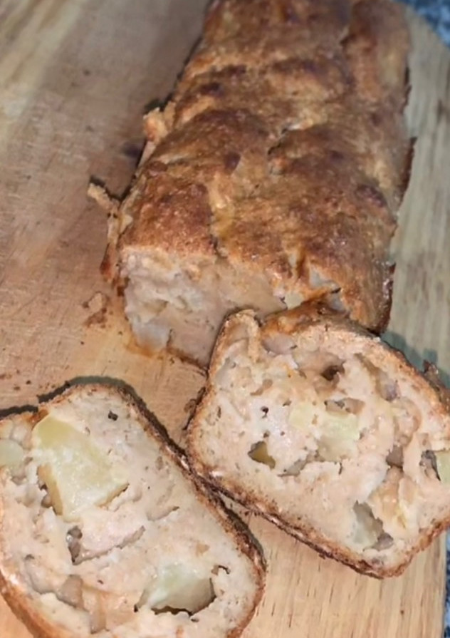 Una foto de Budín saludable de manzana y yogurt 🍦 🍎