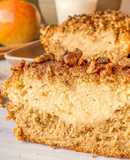 Bizcocho de manzana con relleno de queso