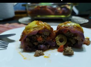 Una foto de Canelones de repollo