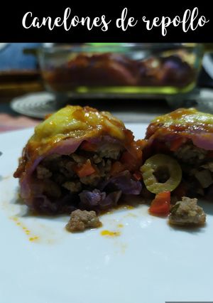 Una foto de Canelones de repollo