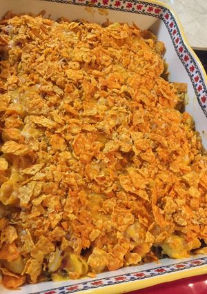 A picture of Velveeta Nacho Bake 🧀.