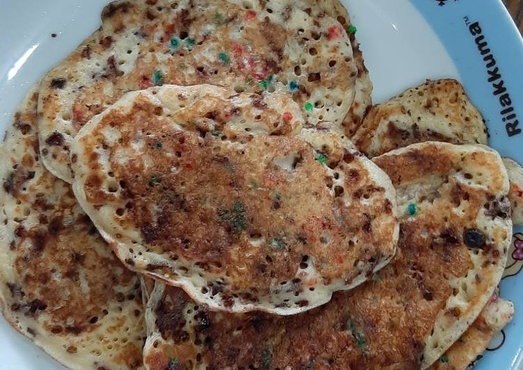 Resep Pancake Pelangi yang Enak Banget