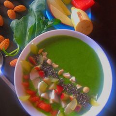 A picture of Green smoothie bowl.