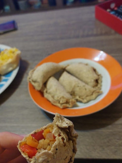 Una foto de Empanada de avena con soja texturizada veganas