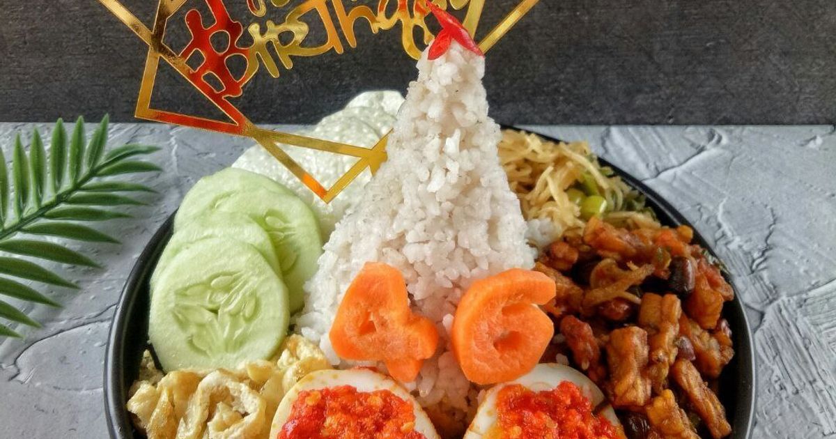 Nasi Uduk Rice Cooker Tumpeng Mini