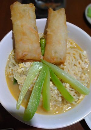 Foto resep Mie kuah labu manis
