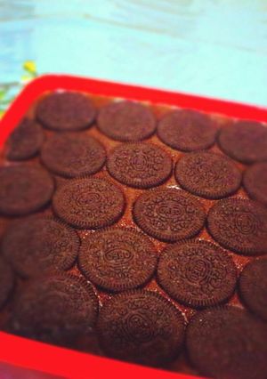 Foto resep Puding susu coklat instant toping oreo