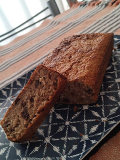Una foto de Budín de Avena con pasas y nueces