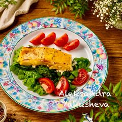 Salmon in Honey Glaze with Lemon A picture of Salmon in Honey Glaze with Lemon.