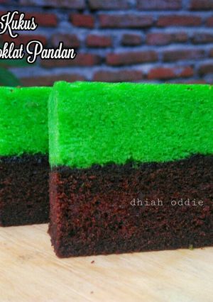 Foto resep Brownies kukus coklat pandan