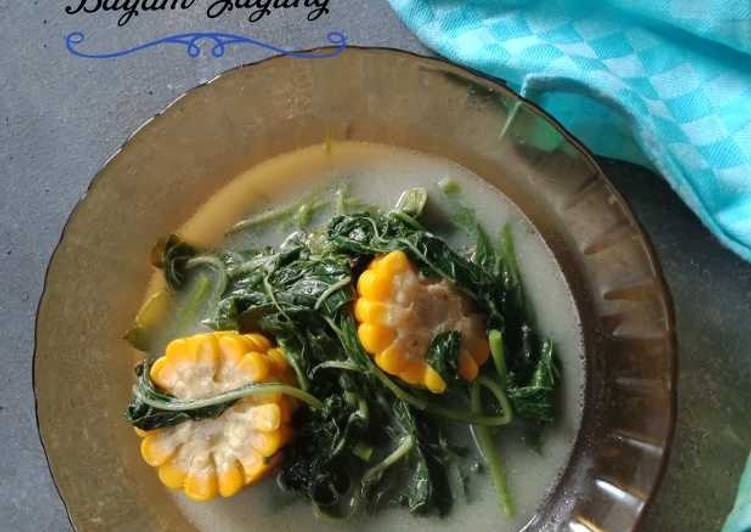 Bahan Membuat Bobor bayam jagung Lezat