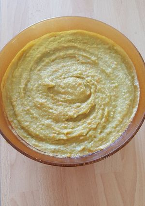 Une photo de Purée de pois cassé