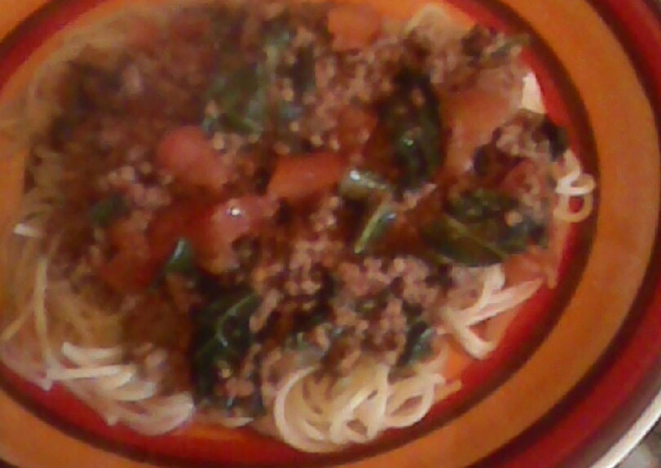 Spaghetti Bolognaise with a difference!