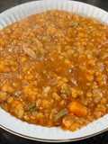 Guiso de pollo con lentejas turcas