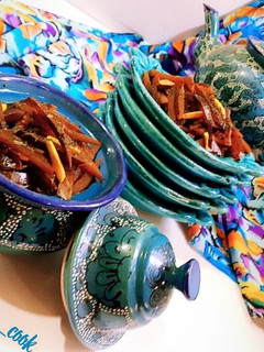 عکسی از دستور ترشی پوست بادمجان 😋🤤