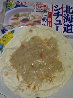 【北海道白醬煮】白醬墨西哥餅 的食譜成品照片