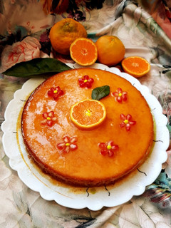 عکسی از دستور کیک نارنگی با سس نارنگی