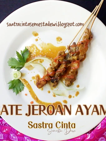 Cara Gampang Membikin Resep 222. Sate Jeroan Ayam Bumbu Lapis, Panggang Teflon yang Sempurna Anti Ribet, Mantap