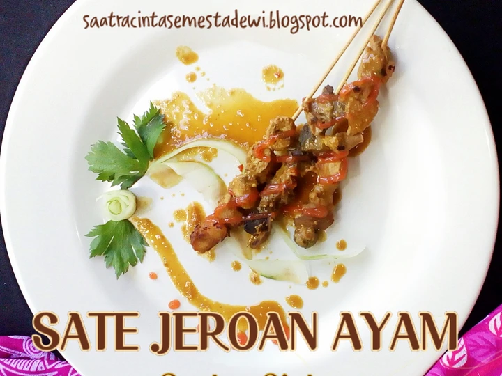 Cara Gampang Membikin Resep 222. Sate Jeroan Ayam Bumbu Lapis, Panggang Teflon yang Sempurna Anti Ribet, Mantap
