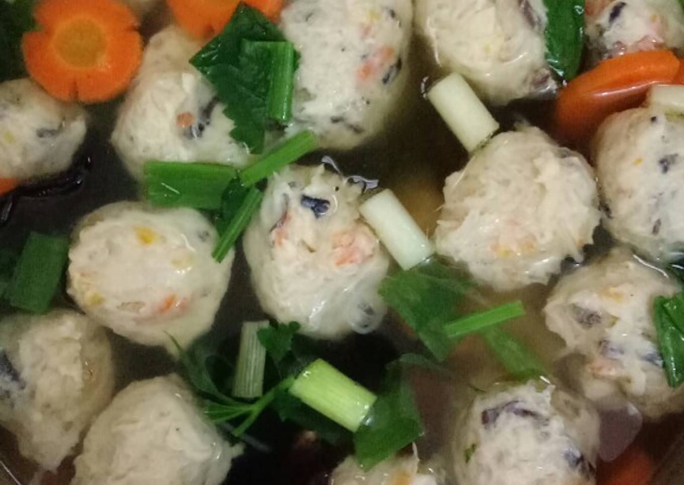 Sup Bakso Ayam Jamur