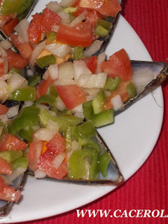 Una foto de Mejillones a la vinagreta