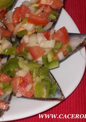 Una foto de Mejillones a la vinagreta