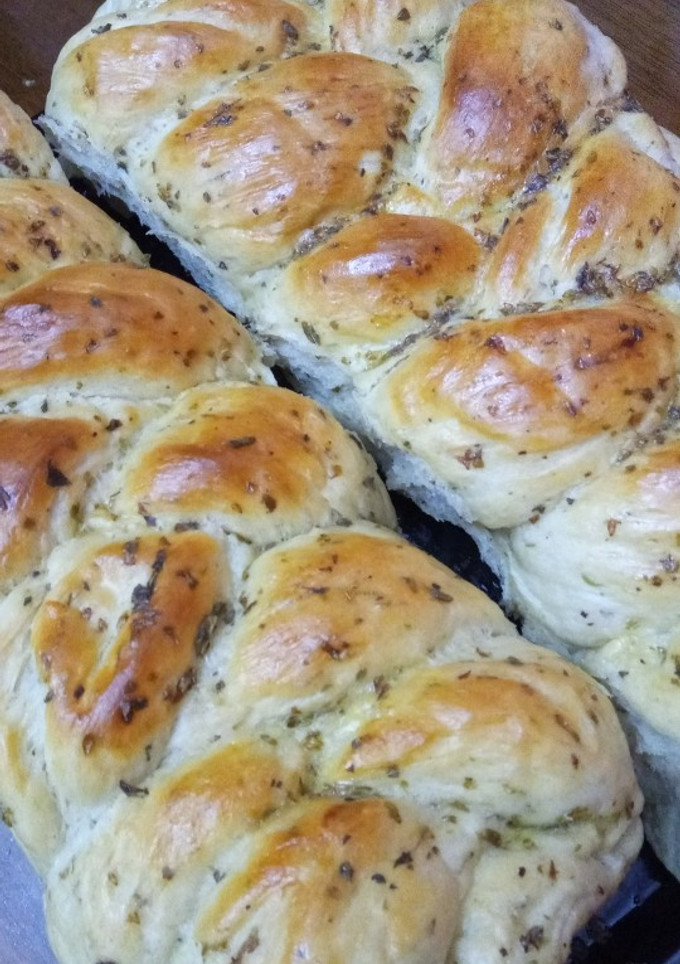 Una foto de Pan amasado tipo trenza