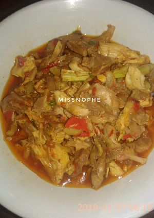 Foto resep Oseng ayam suwir