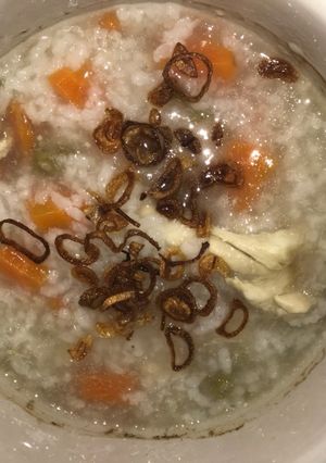 Foto resep Bubur Ayam Gurih Slowcooker (MPASI 4 Bintang 11 Bulan)