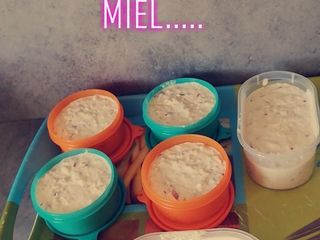 Fromage blanc gourmand pomme et miel