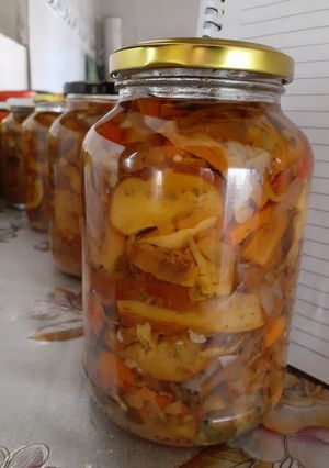 Una foto de Deliciosos hongos de eucaliptus en escabeche